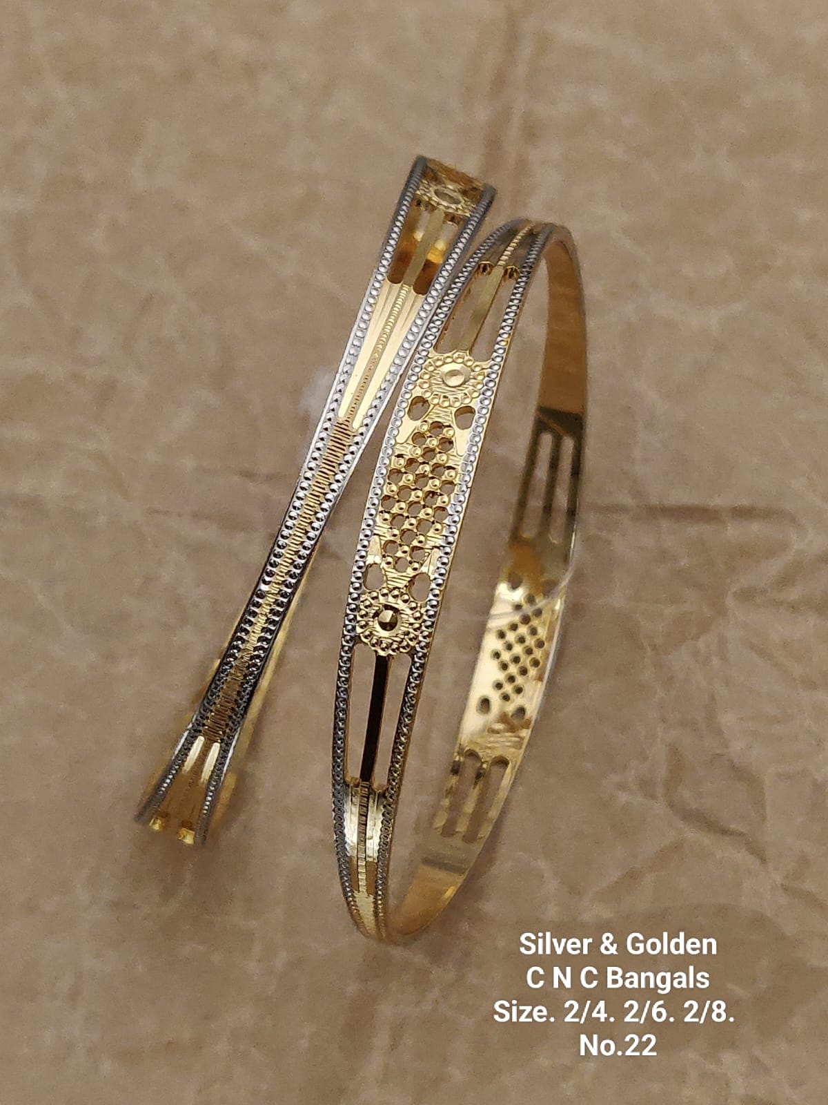 Silver And Golden Fancy Designer Bangles Catalog
